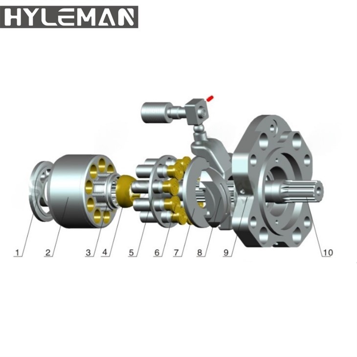 K3V63DT-180DT/280/G280/G180/K5V80-200 Bagger Kawasaki Hydraulikpumpenteile